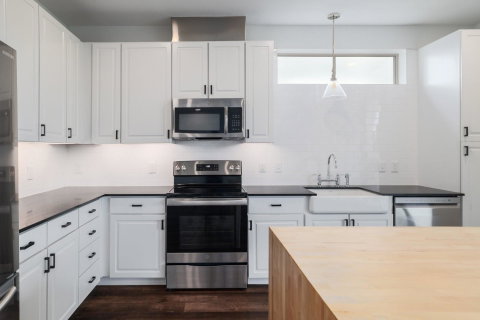 Corner unit at The Grange in Sunset Valley