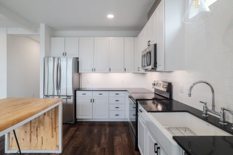 Corner unit at The Grange in Sunset Valley