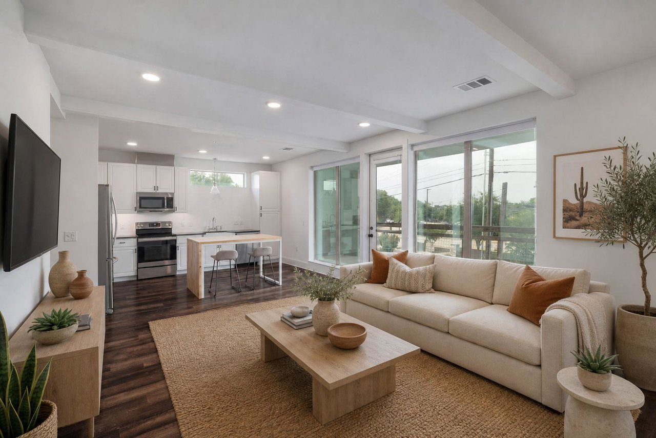 Corner unit at The Grange in Sunset Valley