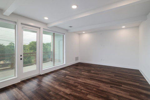 Corner unit at The Grange in Sunset Valley