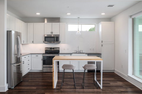 Corner unit at The Grange in Sunset Valley